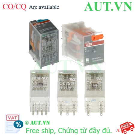 Ảnh của Rơ le trung gian cách ly điện, khuyếch đại, khớp tín hiệu ABB 1SVR405613R1100 (CR-M024DC4L) 