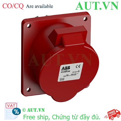 Ảnh của 2CMA102187R1000 – Ổ cắm âm dạng nghiêng ABB 416BRA6 16A 3P+N+E 346-415V IP44