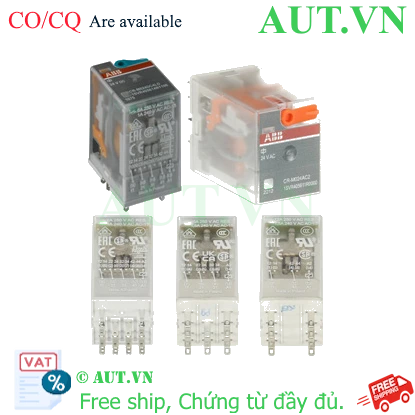 Ảnh của Rơ le trung gian cách ly điện, khuyếch đại, khớp tín hiệu ABB 1SVR405613R7100 (CR-M110AC4L) 