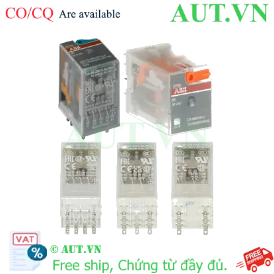 Ảnh của Rơ le trung gian cách ly điện, khuyếch đại, khớp tín hiệu ABB 1SVR405613R8100 (CR-M110DC4L) 