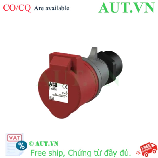 Ảnh của 2CMA102224R1000 – Ổ cắm công nghiệp ABB 332BC6 32A 3P+E 380-415V IP44