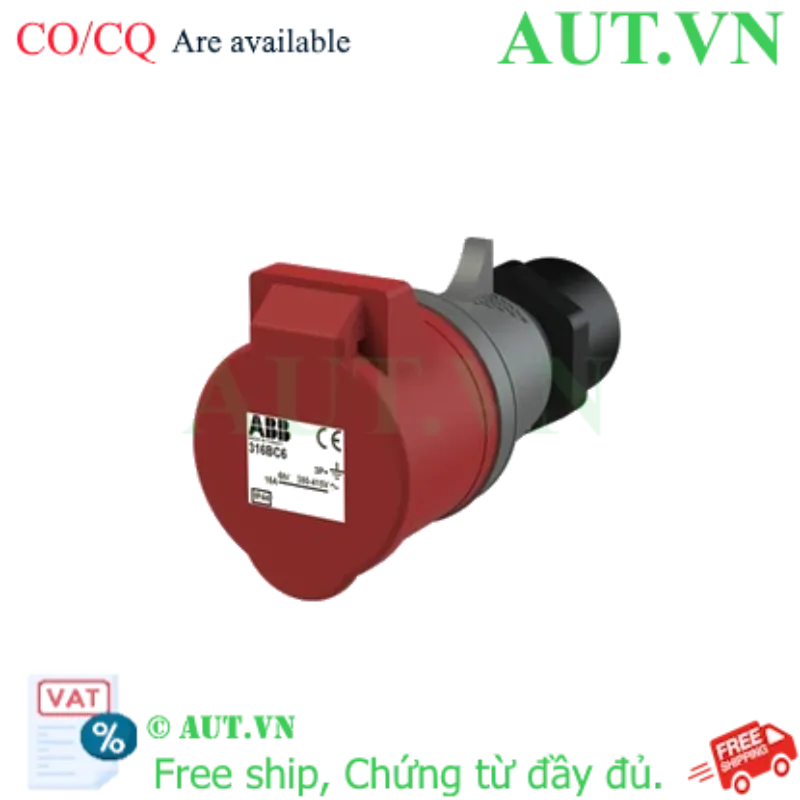 Ảnh của 2CMA102224R1000 – Ổ cắm công nghiệp ABB 332BC6 32A 3P+E 380-415V IP44