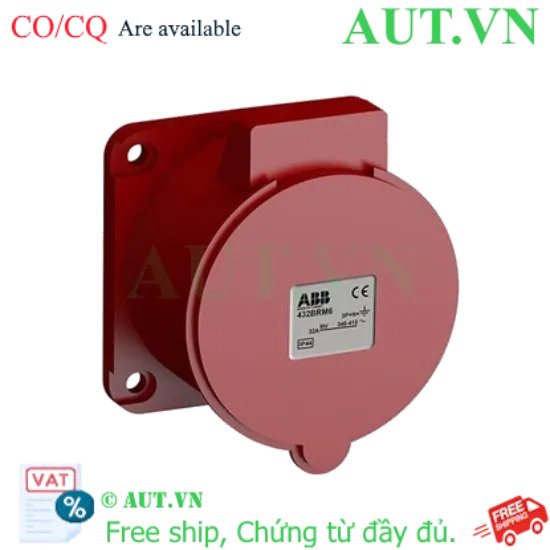 Ảnh của 2CMA102245R1000 – Ổ cắm âm dạng thẳng ABB 432BR6 32A 3P+N+E 346-415V IP44