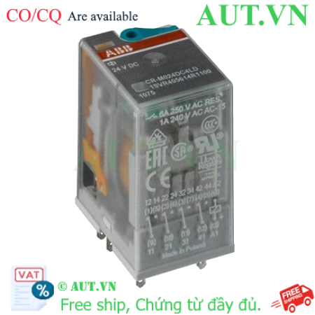 Ảnh của 1SVR405612R9100 – Rơ le trung gian ABB 220VDC 10A 3CO-LED (CR-M220DC3L)