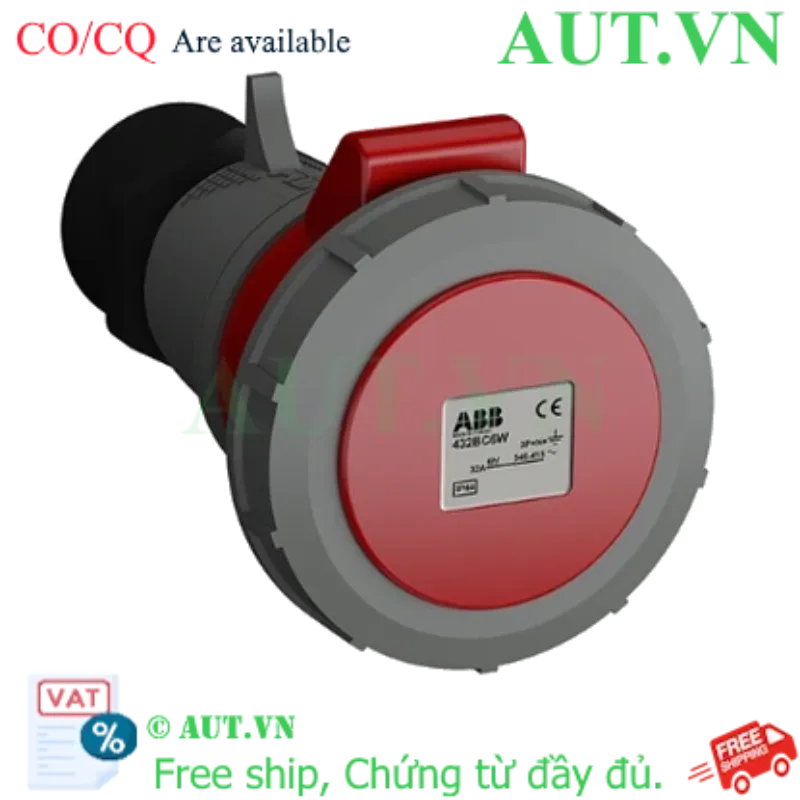 Ảnh của 2CMA102156R1000 – Ổ cắm công nghiệp ABB 216BC6W 16A 2P+E 220-250V IP67