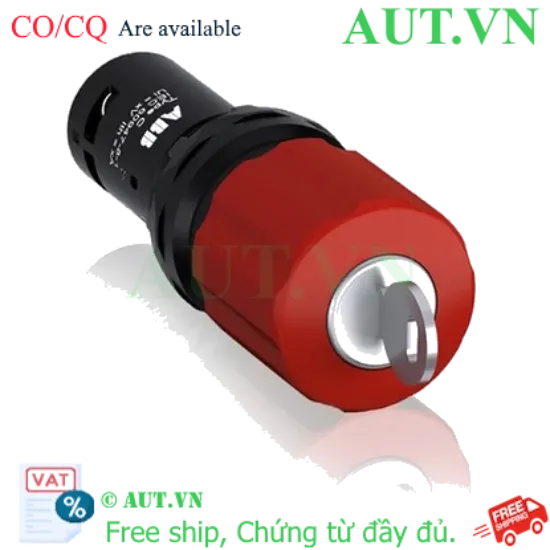 Ảnh của Nút Dừng Khẩn Cấp ABB CE3K1-10R-02 | Khóa Chìa An Toàn, Tiếp Điểm 2NC, Phi 22mm - Chính Hãng AUT VN