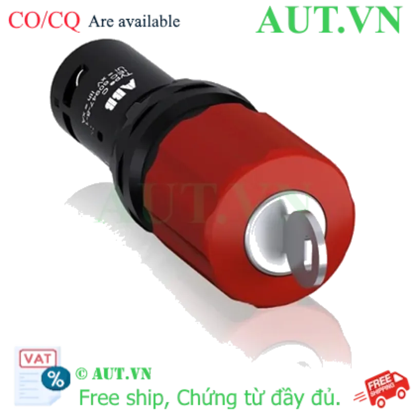 Ảnh của Nút Dừng Khẩn Cấp ABB CE3K1-10R-02 | Khóa Chìa An Toàn, 2NC, Phi 22mm