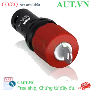 Ảnh của Nút Dừng Khẩn Cấp ABB 1SFA619502R1071 (CE3K1-10R-11) | Khóa Chìa, IP69K, 22mm