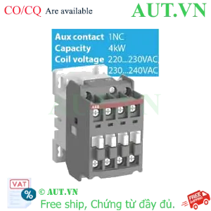 Ảnh của Khởi động từ ABB AX09-30-01-80 | 22A - 4kW - Cuộn hút 220-240VAC | Chính hãng AUT VN