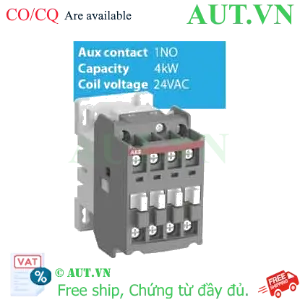 Ảnh của Contactor ABB AX09-30-10-81 (22A, 4kW, Coil 24VAC) | Chính Hãng, Bền Bỉ, Nhỏ Gọn
