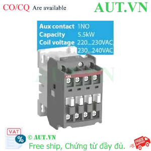 Ảnh của Khởi động từ ABB AX12-30-10-80 (5.5kW, 220VAC) - Siêu Nhỏ Gọn, Độ Bền Cao, Chính Hãng AUT VN