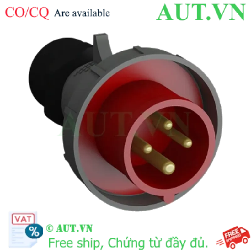 Ảnh của 2CMA102233R1000 – Phích cắm công nghiệp ABB 332BP6W 32A 3P+E 380-415V IP67