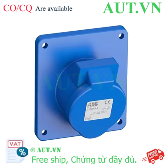Ảnh của 2CMA102217R1000 – Ổ cắm âm dạng nghiêng ABB 232BRA6W 32A 2P+E 220-250V IP67