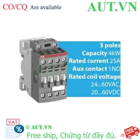 Ảnh của Khởi động từ 3 cực AC/DC 4...18.5kW ABB 1SBL137001R1110 (AF09-30-10-11) 