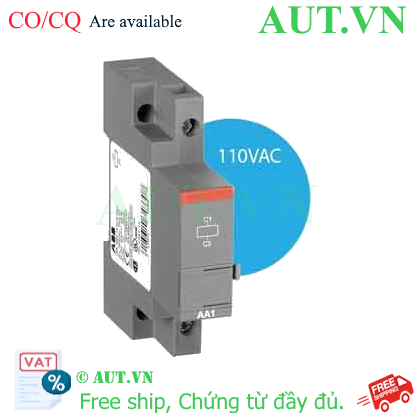 Ảnh của Cuộn đóng ngắt cho CB bảo vệ động cơ - lắp bên trái ABB 1SAM201910R1002 (AA1-110) 
