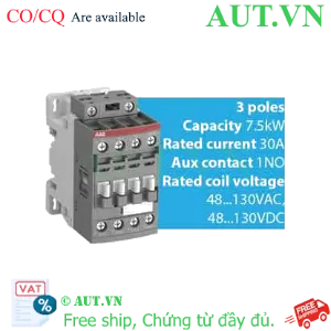 Ảnh của Khởi động từ 3 cực AC/DC 4...18.5kW ABB 1SBL177001R1201 (AF16-30-01-12) 