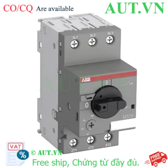 Ảnh của 1SAM250000R1008 – CB bảo vệ động cơ ABB MS116-4 (2.50-4A) 1.5kW