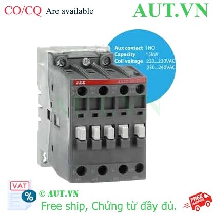 Ảnh của Khởi động từ 3 cực 15...18.5kW AC ABB 1SBL281074R8010 (AX32-30-10-80) 
