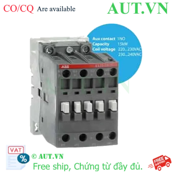 Ảnh của Khởi động từ 3 cực 15...18.5kW AC ABB 1SBL281074R8010 (AX32-30-10-80) 