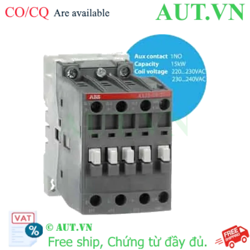 Ảnh của Khởi động từ 3 cực 15...18.5kW AC ABB 1SBL281074R8010 (AX32-30-10-80) 