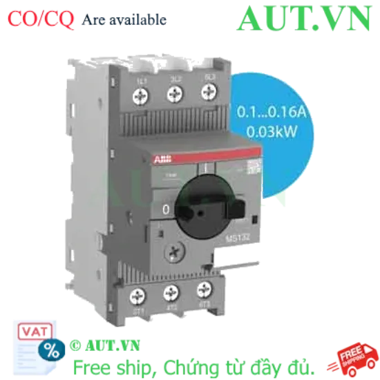 Ảnh của Cầu dao bảo vệ động cơ ABB 1SAM350000R1001 (MS132-0.16) 