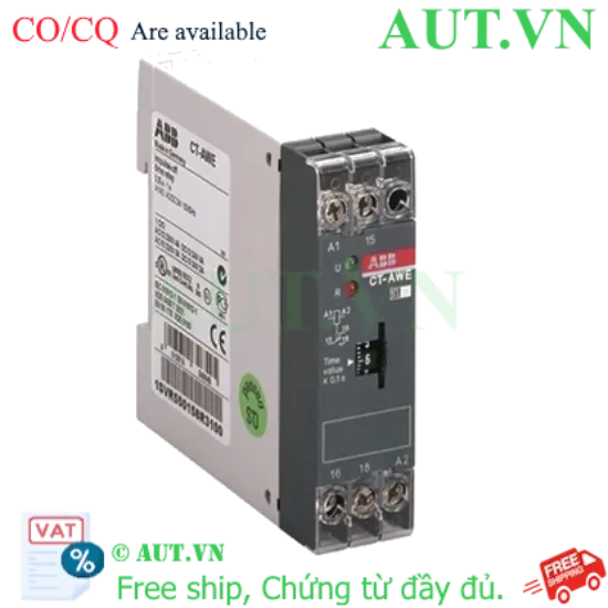 Ảnh của 1SVR550151R3100 – Rơ le thời gian ABB CT-AWE (0.05-1s)