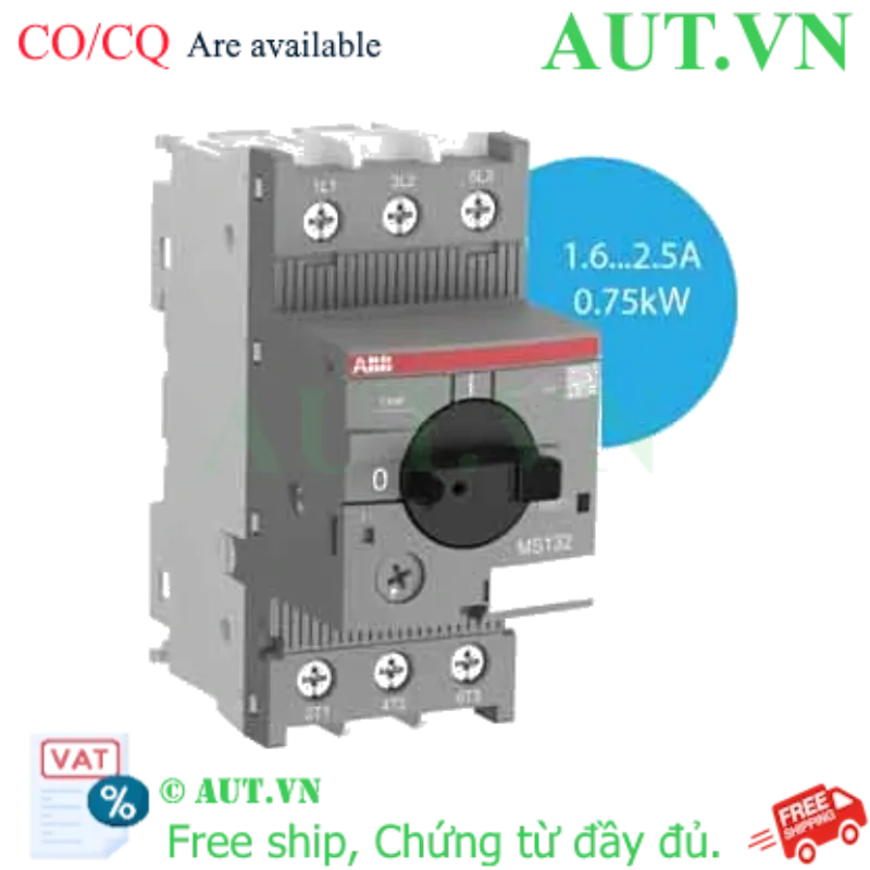 Ảnh của Cầu dao bảo vệ động cơ ABB 1SAM350000R1007 (MS132-2.5) 