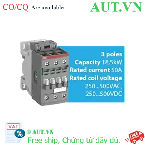 Ảnh của Khởi Động Từ ABB AF26-30-00-14 (11kW - 45A) - Công Nghệ AF, Dải Điện Áp Rộng, Chính Hãng AUT VN