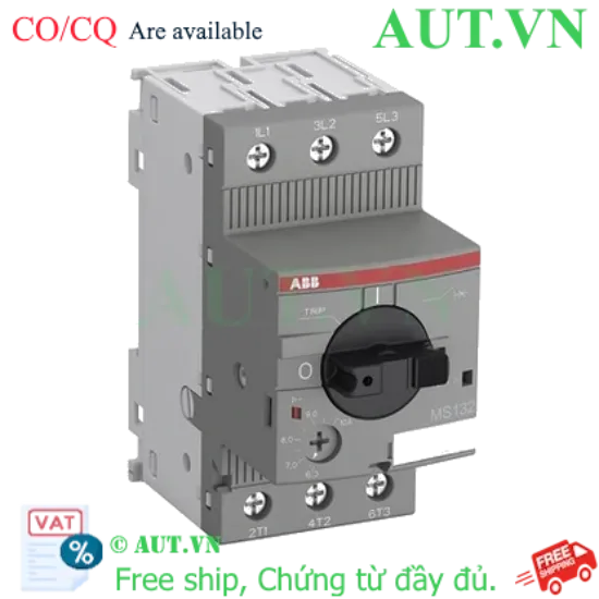Ảnh của 1SAM350000R1009 – CB bảo vệ động cơ ABB MS132-6.3 (4-6.3A) 2.2kW