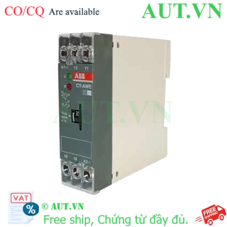 Ảnh của Tiếp điểm phụ trễ thời gian ngắt xung bằng điện áp phụ ABB 1SVR550141R1100 (CT-AWE) 