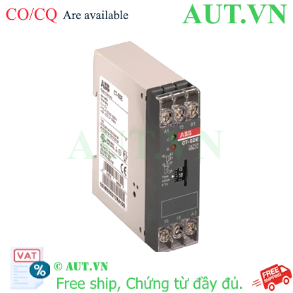 Ảnh của Bộ đặt thời gian công tắc tơ (chuyển đổi sao-tam giác) ABB 1SVR550217R4100 (CT-SDE) 