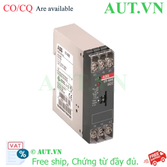 Ảnh của Bộ đặt thời gian công tắc tơ (chuyển đổi sao-tam giác) ABB 1SVR550217R4100 (CT-SDE) 