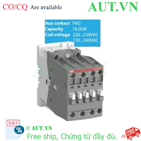 Ảnh của Khởi động từ ABB AX40-30-10-80 (60A, 18.5kW) - Độ bền cao, Chính hãng