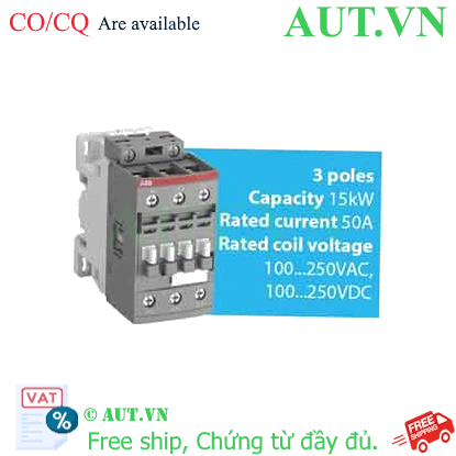 Ảnh của Khởi động từ 3 cực AC/DC 4...18.5kW ABB 1SBL277001R1300 (AF30-30-00-13) 