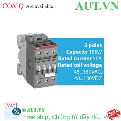 Ảnh của Khởi động từ 3 cực AC/DC 4...18.5kW ABB 1SBL277001R1200 (AF30-30-00-12) 