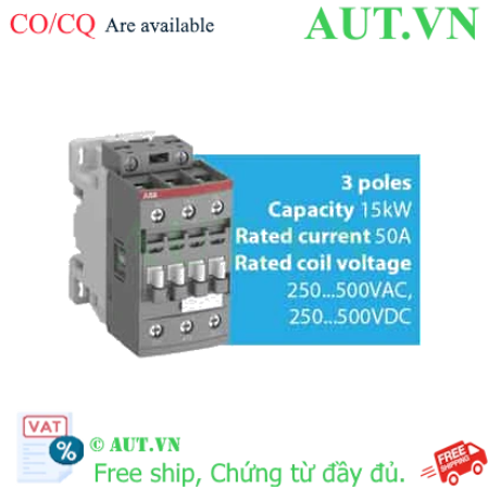 Ảnh của Khởi động từ Contactor ABB AF30-30-00-14 (15kW, 50A, AC/DC)