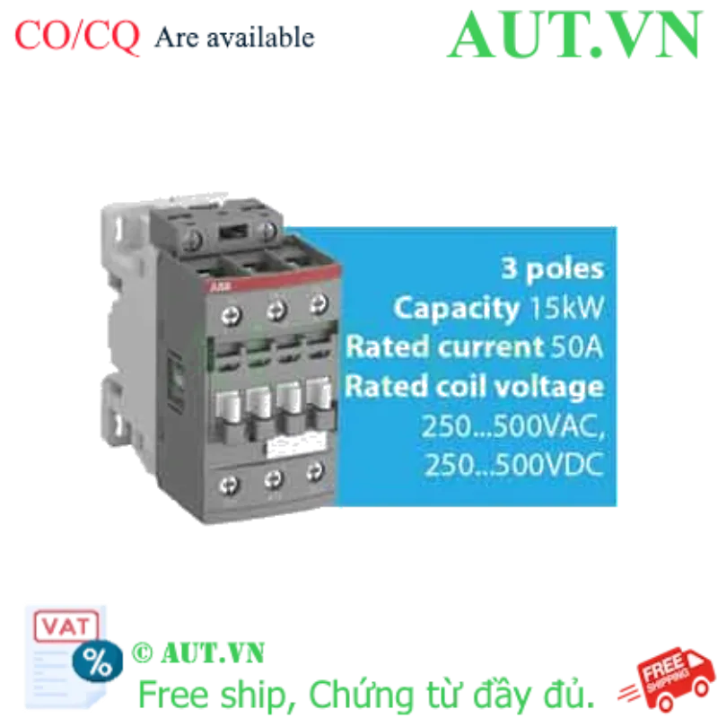Ảnh của Khởi động từ ABB AF30-30-00-14 | 15kW - 50A | Cuộn hút AC/DC 250-500V