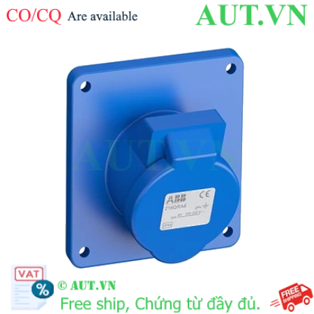 Ảnh của 2CMA167408R1000 – Ổ cắm âm dạng nghiêng ABB 263RAU6 63A 2P+E 220-250V IP44