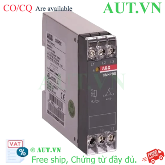 Ảnh của 1SVR550882R9500 – Rơ le bảo vệ mất pha ABB CM-PBE L1,2,3= 380-440V