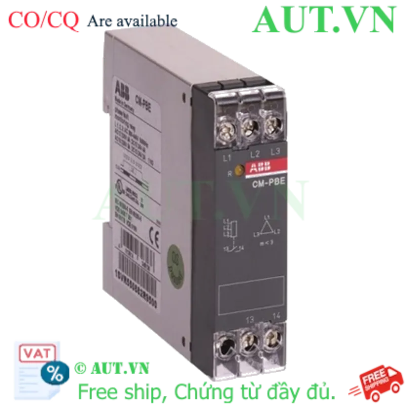 Ảnh của 1SVR550882R9500 – Rơ le bảo vệ mất pha ABB CM-PBE L1,2,3= 380-440V