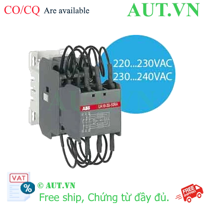 Ảnh của Công tắc tơ 3 cực điều khiển tụ bù AC 12.5...30kvar ABB 1SBL181024R8010 (UA16-30-10RA 220-230V 50Hz / 230-240V 60Hz) 