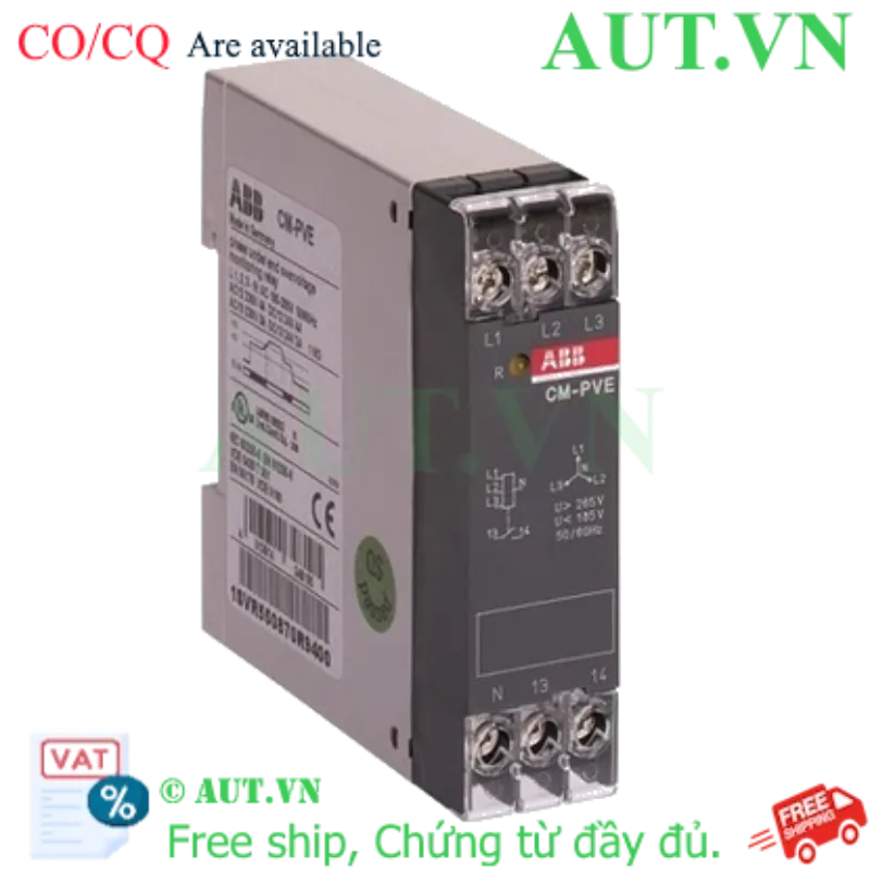 Ảnh của 1SVR550871R9500 – Rơ le bảo vệ pha và điện áp ABB CM-PVE 320-460V
