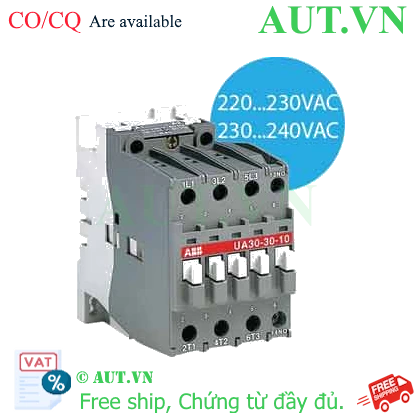 Ảnh của Công tắc tơ điều khiển tụ bù 3 cực 12.5...27.5kvar ABB 1SBL281022R8010 (UA30-30-10 220-230V 50Hz / 230-240V 60Hz) 