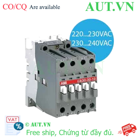 Ảnh của Công tắc tơ điều khiển tụ bù 3 cực 12.5...27.5kvar ABB 1SBL281022R8010 (UA30-30-10 220-230V 50Hz / 230-240V 60Hz) 