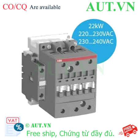 Ảnh của Công tắc tơ tụ bù ABB AX50-30-11-80 | 3 Pha 100A, 22-37kW, Cuộn dây 220-240VAC