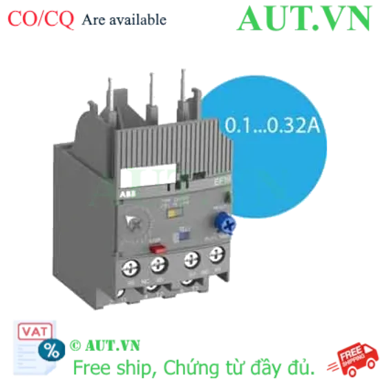 Ảnh của Rơ le bảo vệ dòng 0.1...45A ABB 1SAX121001R1101 (EF19 0.32A) 