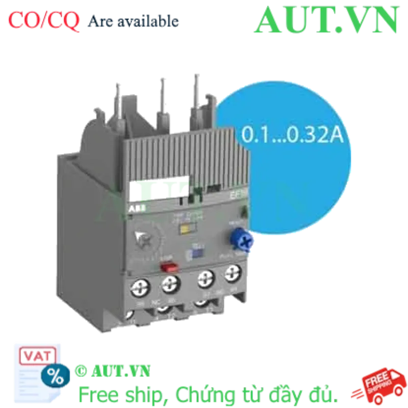 Ảnh của Rơ le bảo vệ dòng 0.1...45A ABB 1SAX121001R1101 (EF19 0.32A) 