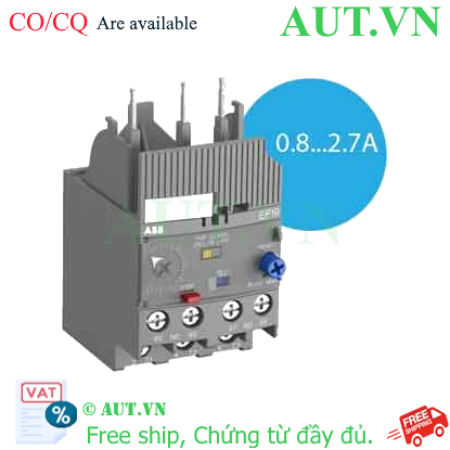 Ảnh của Rơ le bảo vệ dòng 0.1...45A ABB 1SAX121001R1103 (EF19 2.7A) 