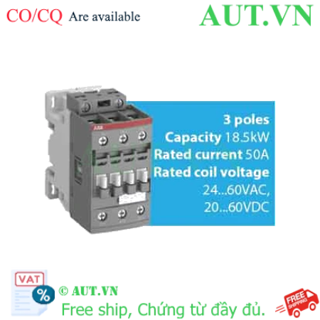 Ảnh của Khởi động từ 3 cực AC/DC 4...18.5kW ABB 1SBL297001R1100 (AF38-30-00-11) 