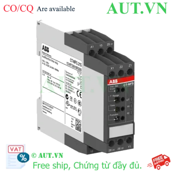 Ảnh của 1SVR730010R0200 – Rờ le thời gian ABB CT-MFS.21S 24-240VAC/DC